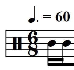 rhythmic dictation compound meter advanced example 1